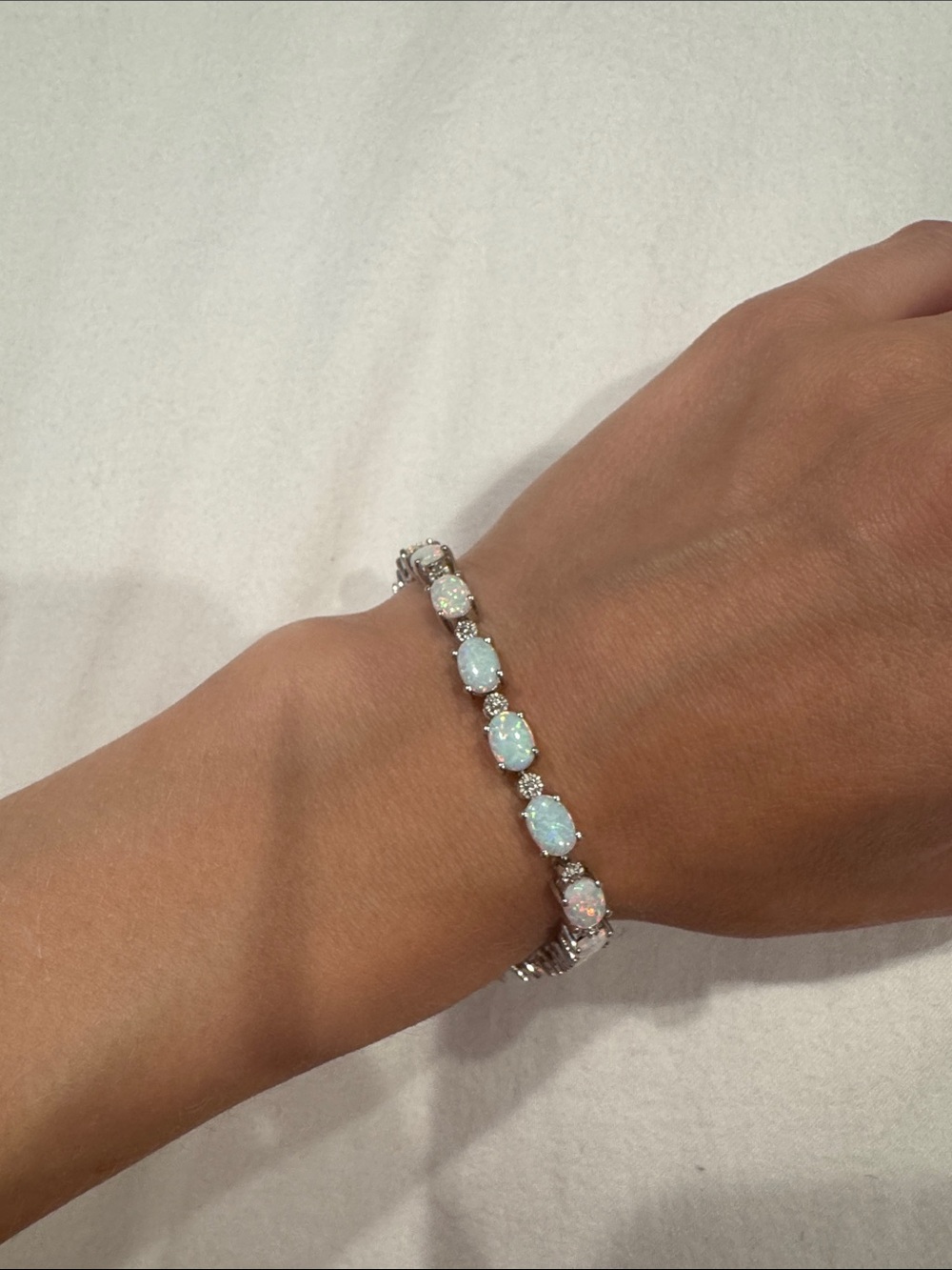Silver Opal Bracelet